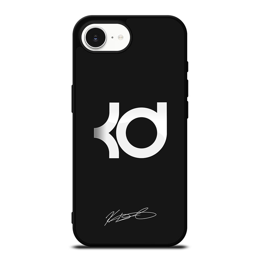 Kevin Durant KD Signature iPhone 16e case black TPU silicone rubber protective cover by Casedear