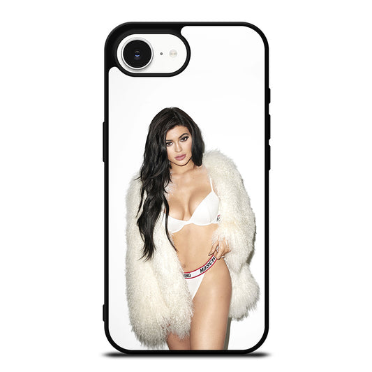 Kylie Jenner Sexy iPhone 16e case black TPU silicone rubber protective cover by Casedear