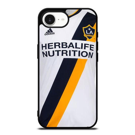 LA GALAXY JERSEY HOME iPhone 16e case black TPU silicone rubber protective cover by Casedear