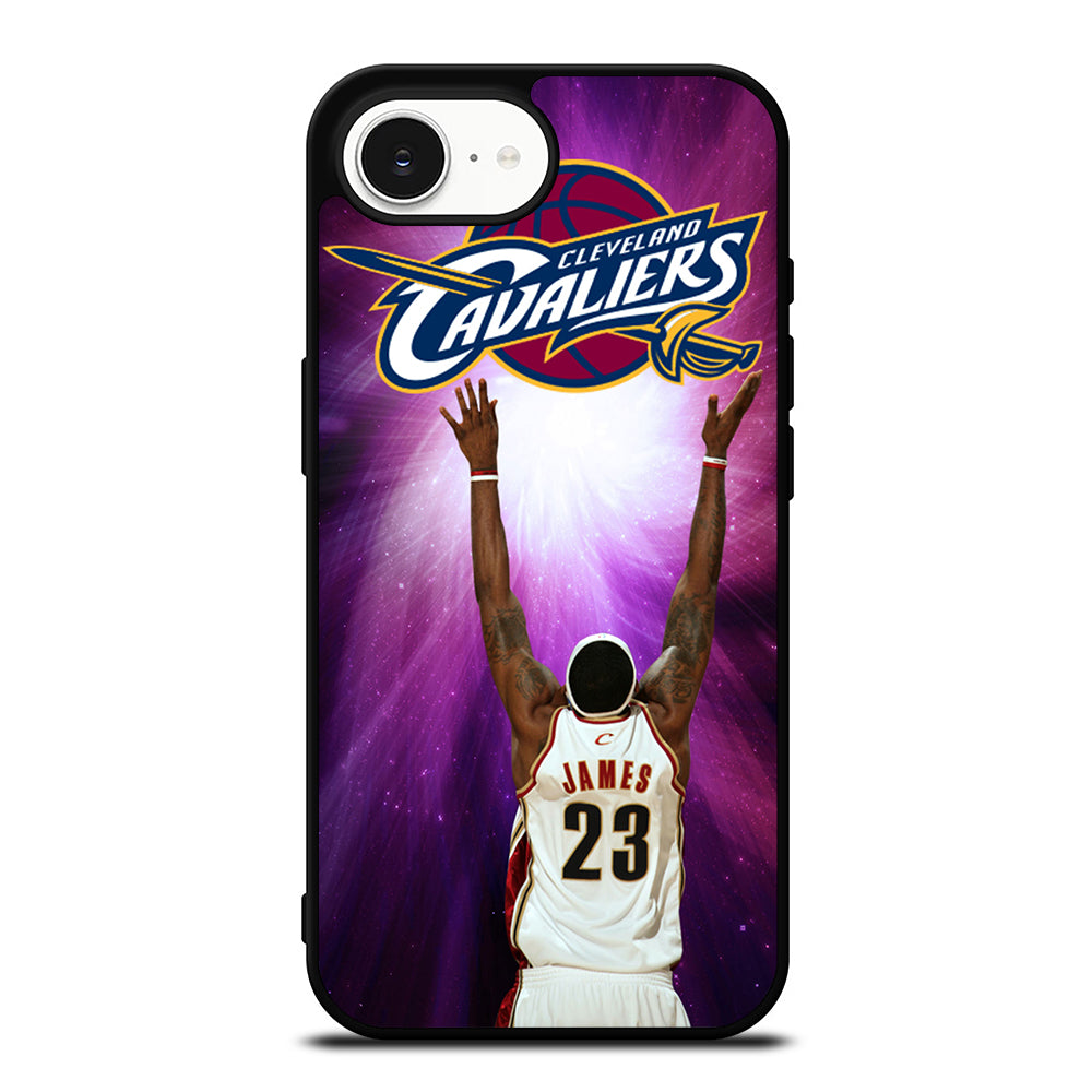 LEBRON THE KING JAMES iPhone 16e case black TPU silicone rubber protective cover by Casedear