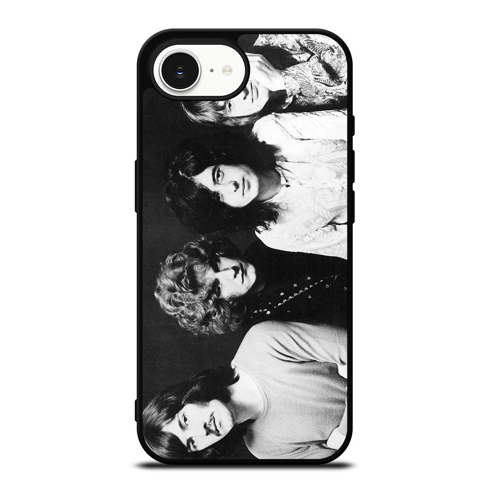 LED ZEPPELIN FORMATION iPhone 16e case black TPU silicone rubber protective cover by Casedear