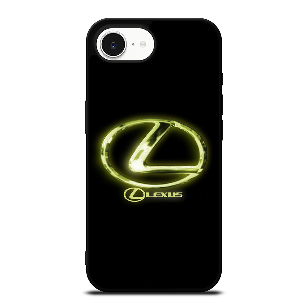 LEXUS LOGO CASE iPhone 16e case black TPU silicone rubber protective cover by Casedear