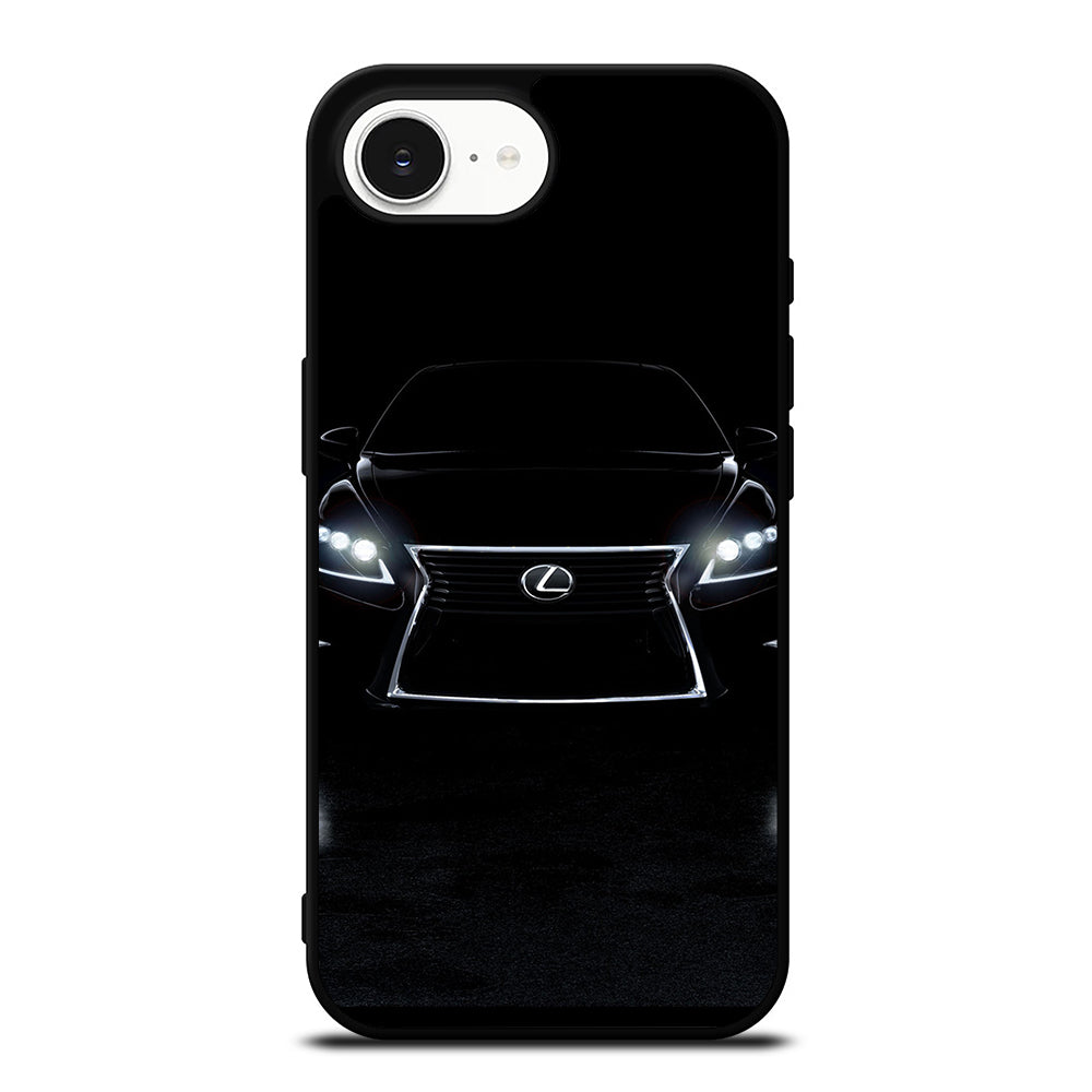 LEXUS LS 460F SPORT iPhone 16e case black TPU silicone rubber protective cover by Casedear