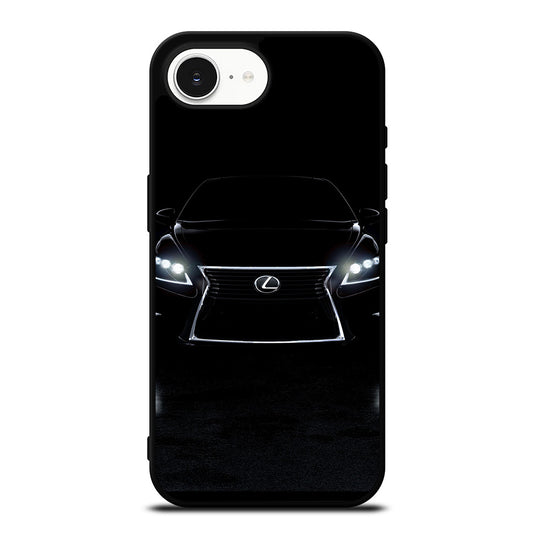 LEXUS LS 460F SPORT iPhone 16e case black TPU silicone rubber protective cover by Casedear