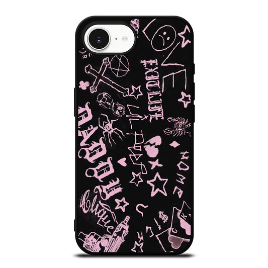 LIFE IS BEAUTIFUL LIL PEEP iPhone 16e case black TPU silicone rubber protective cover by Casedear