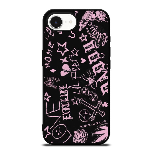 LIL LIFE IS BEAUTIFUL PEEP iPhone 16e case black TPU silicone rubber protective cover by Casedear
