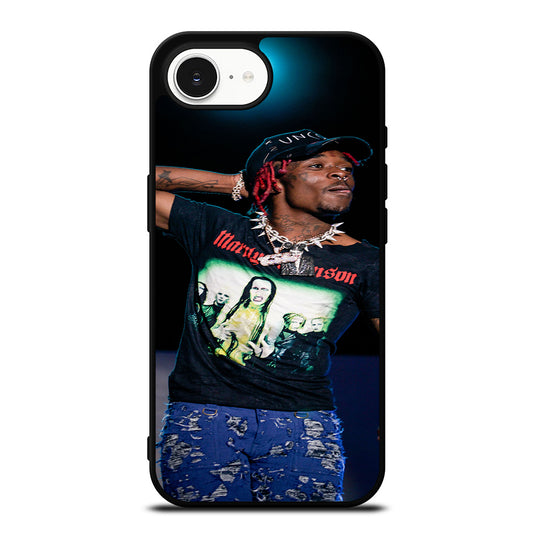 LIL UZI VERT LIVE IN CONCERT iPhone 16e case black TPU silicone rubber protective cover by Casedear