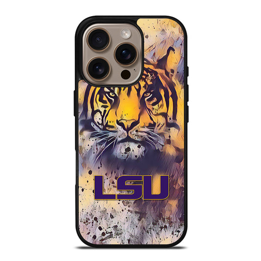 LSU Tigers Wallpaper iPhone 16 Pro Case
