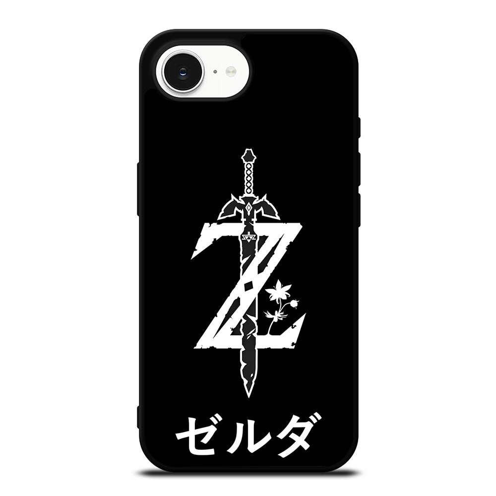 Legend Of Zelda Background iPhone 16e case black TPU silicone rubber protective cover by Casedear