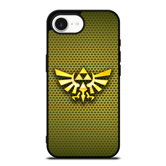 Legend Of Zelda Game Logo iPhone 16e case black TPU silicone rubber protective cover by Casedear