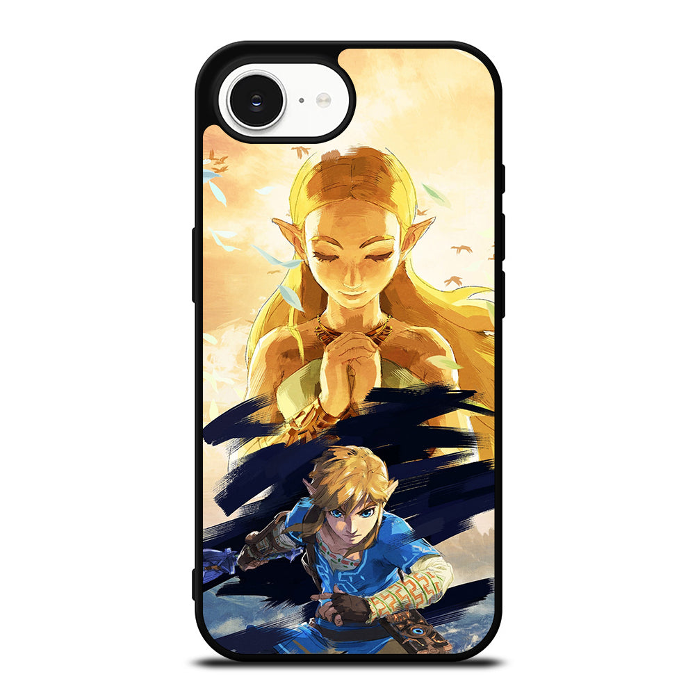 Legend Of Zelda Queen iPhone 16e case black TPU silicone rubber protective cover by Casedear