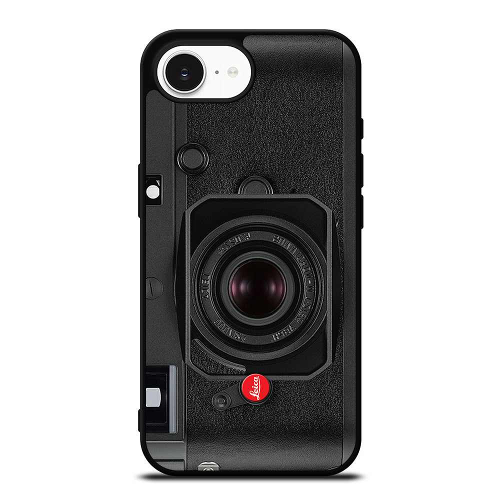 Leica Advanced Camera Picture iPhone 16e case black TPU silicone rubber protective cover by Casedear
