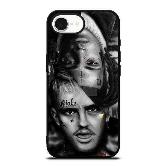 Lil Peep And XxxTentacion baby iPhone 16e case black TPU silicone rubber protective cover by Casedear