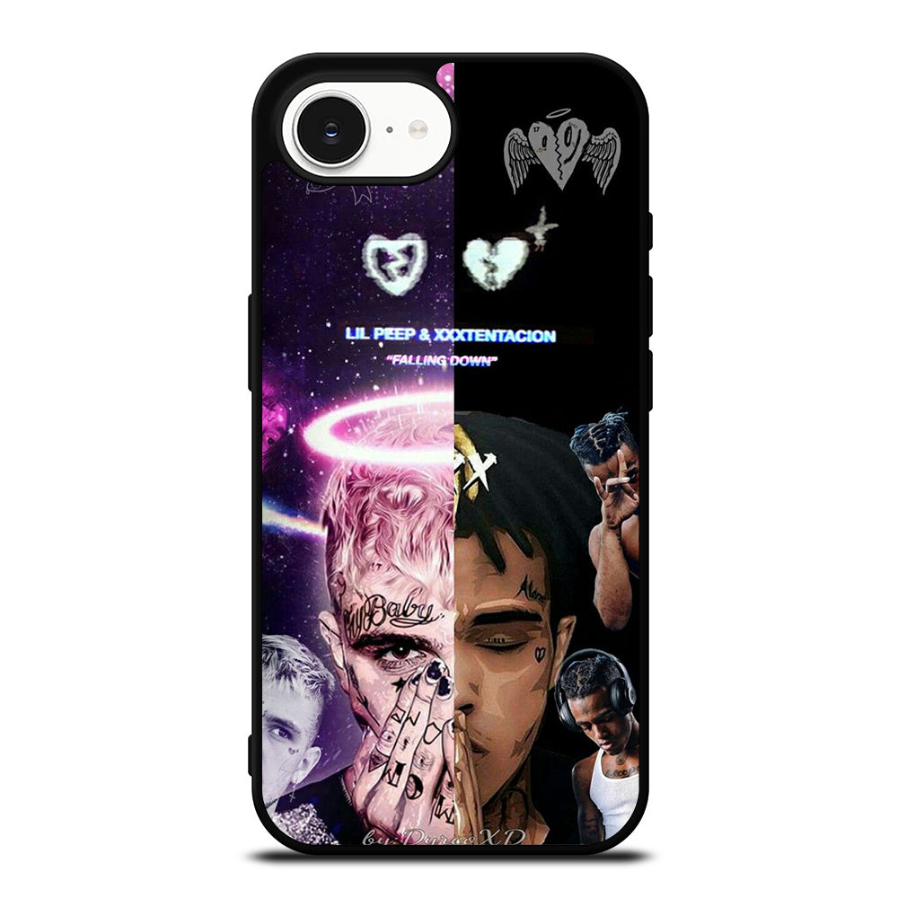 Lil Peep And XxxTentacion iPhone 16e case black TPU silicone rubber protective cover by Casedear
