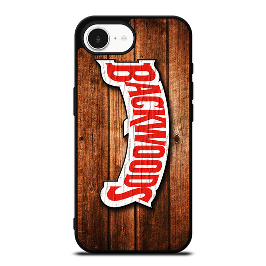 Logo Backwoods Cigars iPhone 16e case black TPU silicone rubber protective cover by Casedear