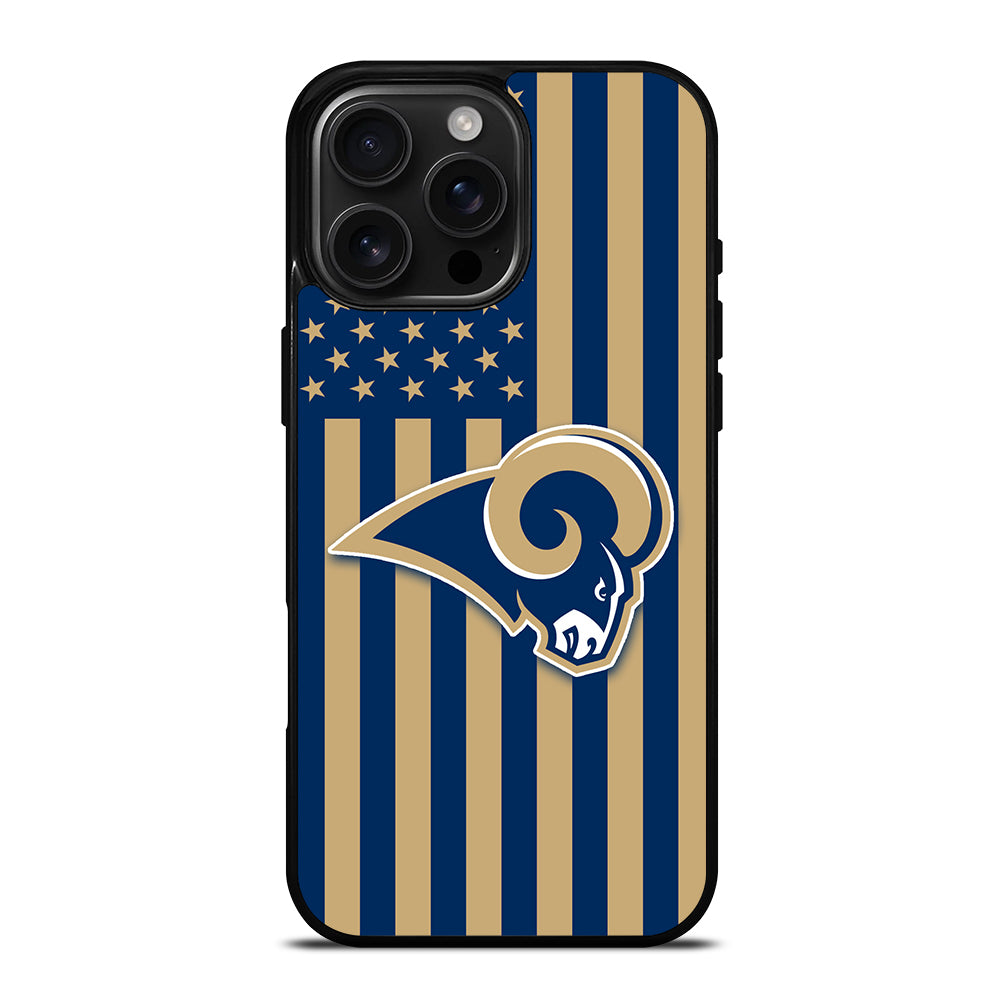 Los Angeles Rams NFL Logo iPhone 16 Pro Max Case