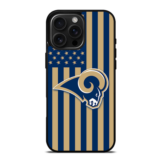 Los Angeles Rams NFL Logo iPhone 16 Pro Max Case