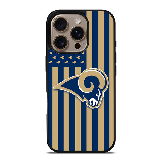 Los Angeles Rams NFL Logo iPhone 16 Pro Case
