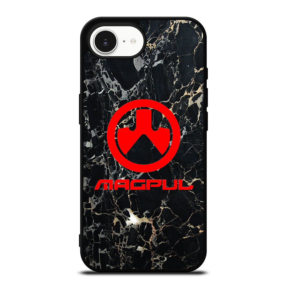 MAGPUL BLACK MARBLE iPhone 16e case black TPU silicone rubber protective cover by Casedear