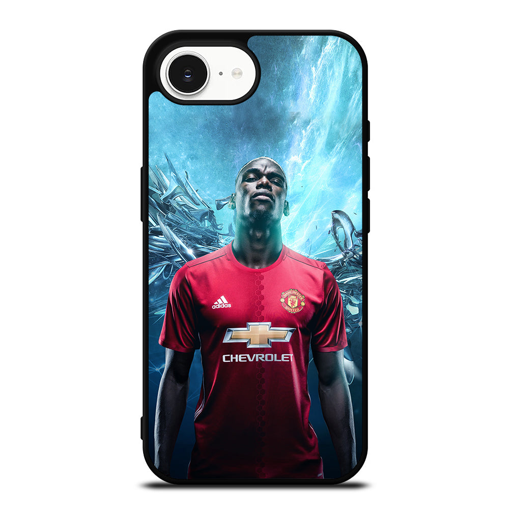 MANCHESTER UNITED PAUL POGBA untuk Note 9 iPhone 16e case black TPU silicone rubber protective cover by Casedear