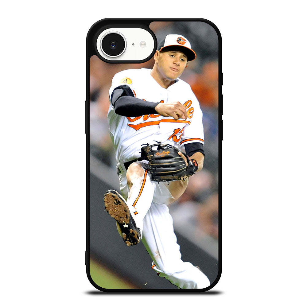 MANNY MACHADO FLIES iPhone 16e case black TPU silicone rubber protective cover by Casedear