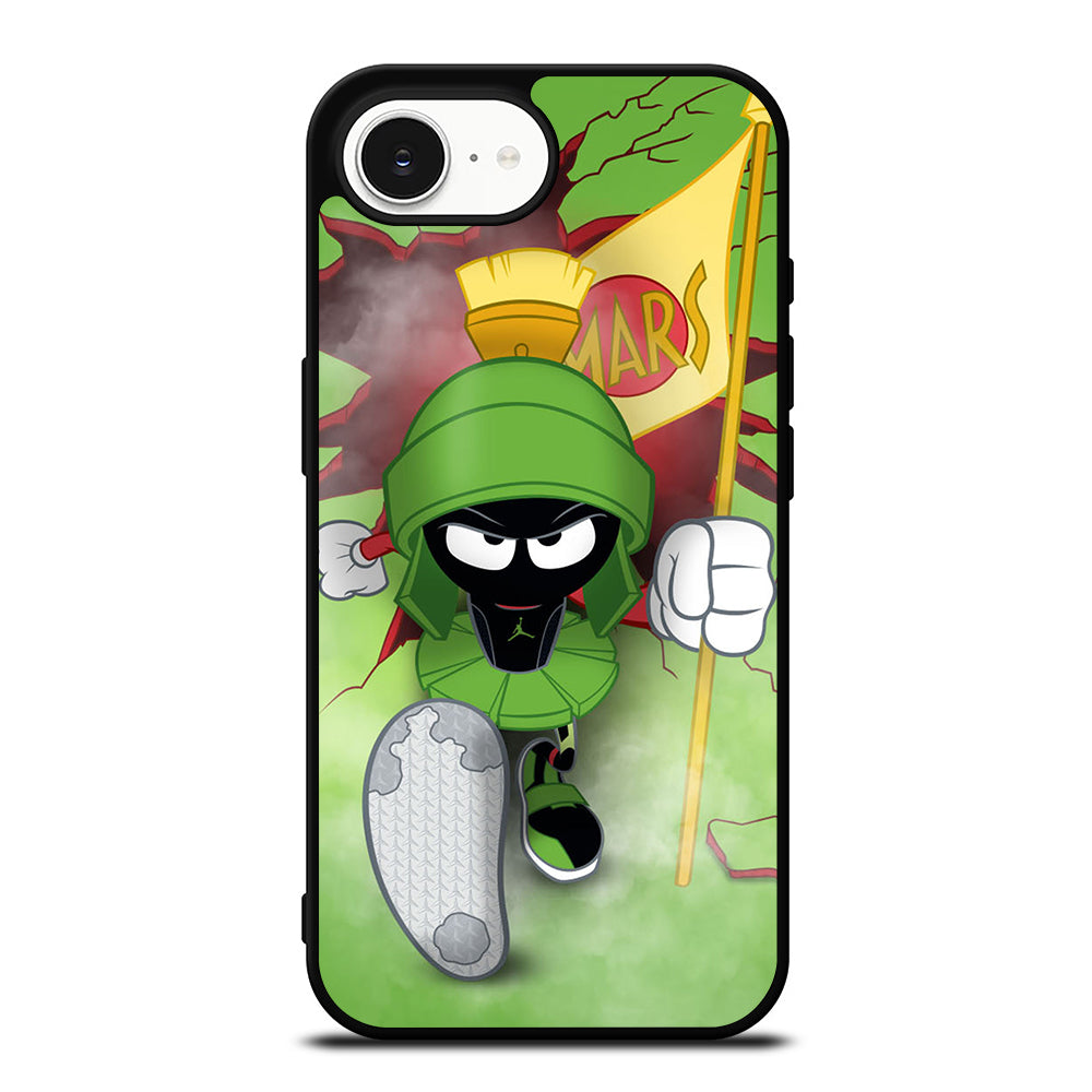 MARVIN THE MARTIAN iPhone 16e case black TPU silicone rubber protective cover by Casedear