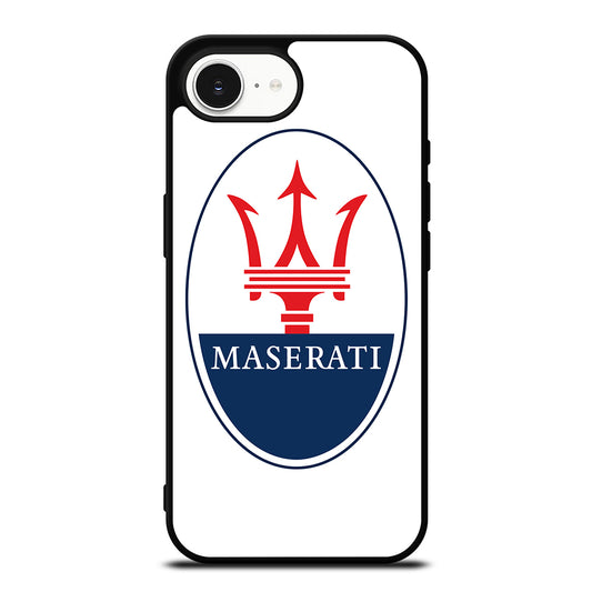 MASERATI EMBLEM iPhone 16e case black TPU silicone rubber protective cover by Casedear