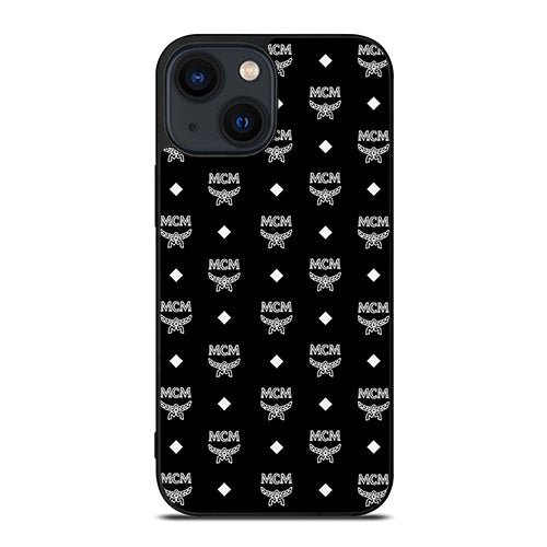 MCM Worldwide Black Wallpaper iPhone 14 Plus Case