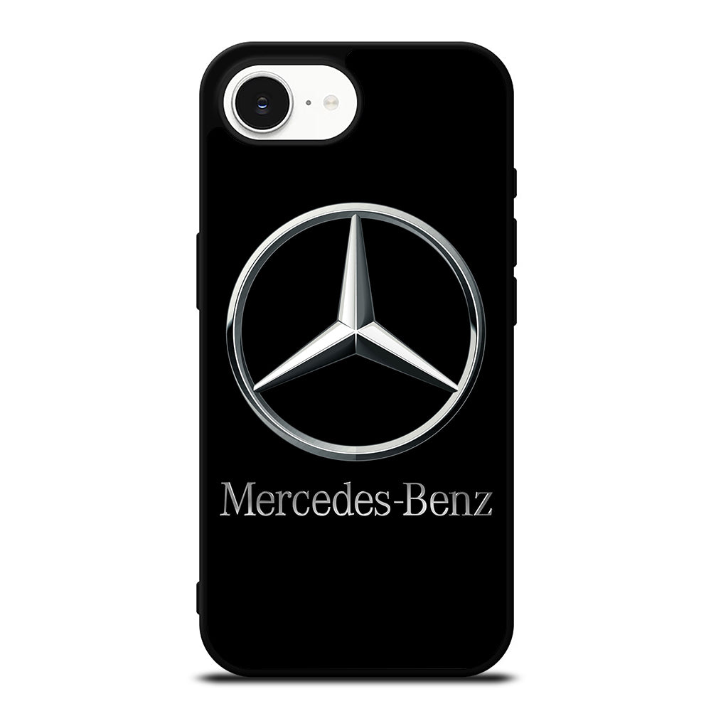 MERCEDES BENZ LOGO iPhone 16e case black TPU silicone rubber protective cover by Casedear