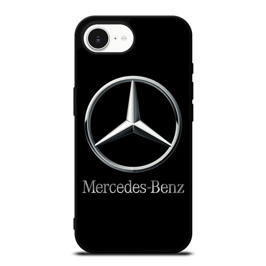 MERCEDES BENZ LOGO iPhone 16e case black TPU silicone rubber protective cover by Casedear