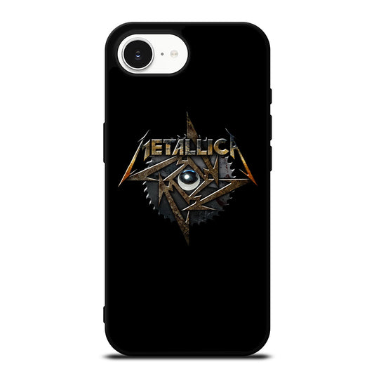 METALLICA ART iPhone 16e case black TPU silicone rubber protective cover by Casedear