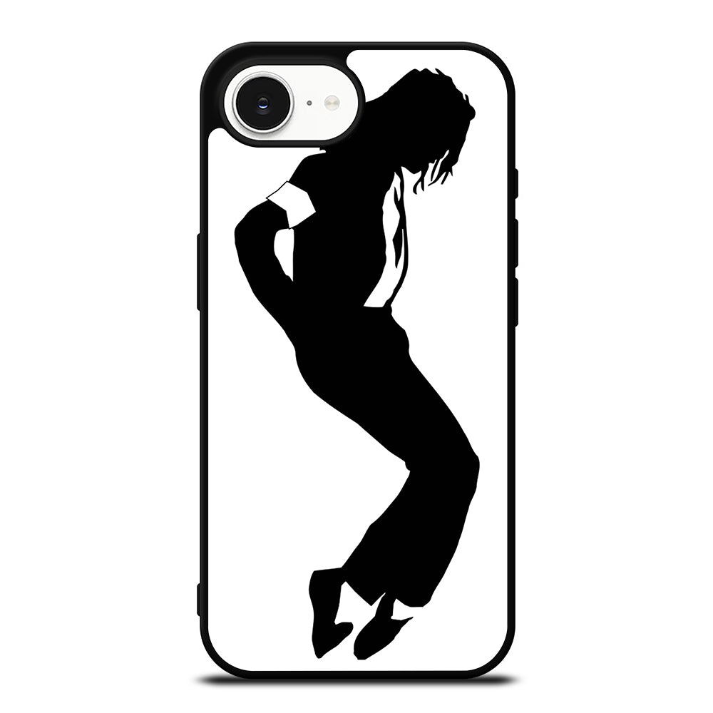 MICHAEL JACKSON MOONWALK iPhone 16e case black TPU silicone rubber protective cover by Casedear