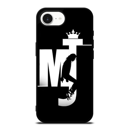 MJ MICHAEL JACKSON iPhone 16e case black TPU silicone rubber protective cover by Casedear