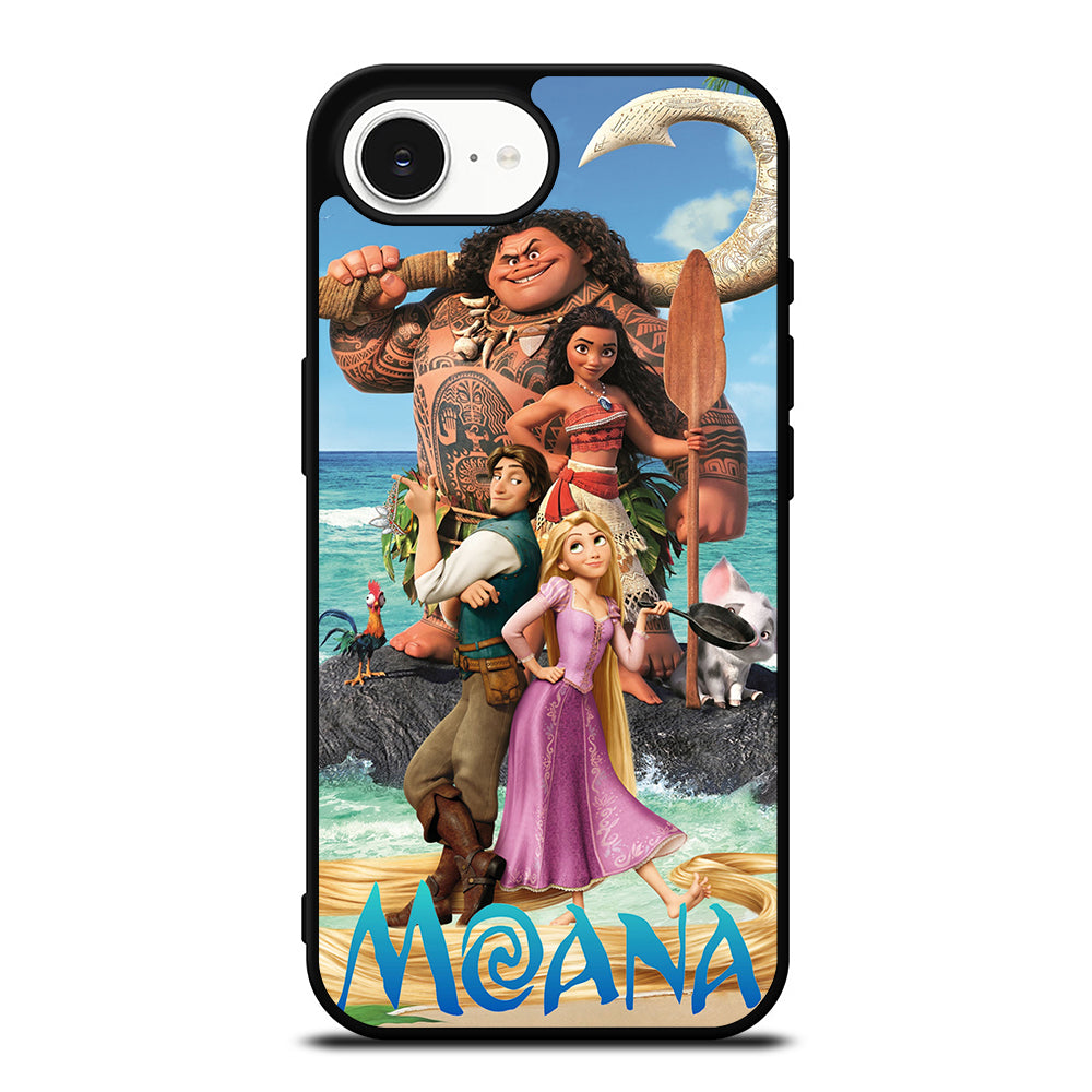 MOANA TALE iPhone 16e case black TPU silicone rubber protective cover by Casedear
