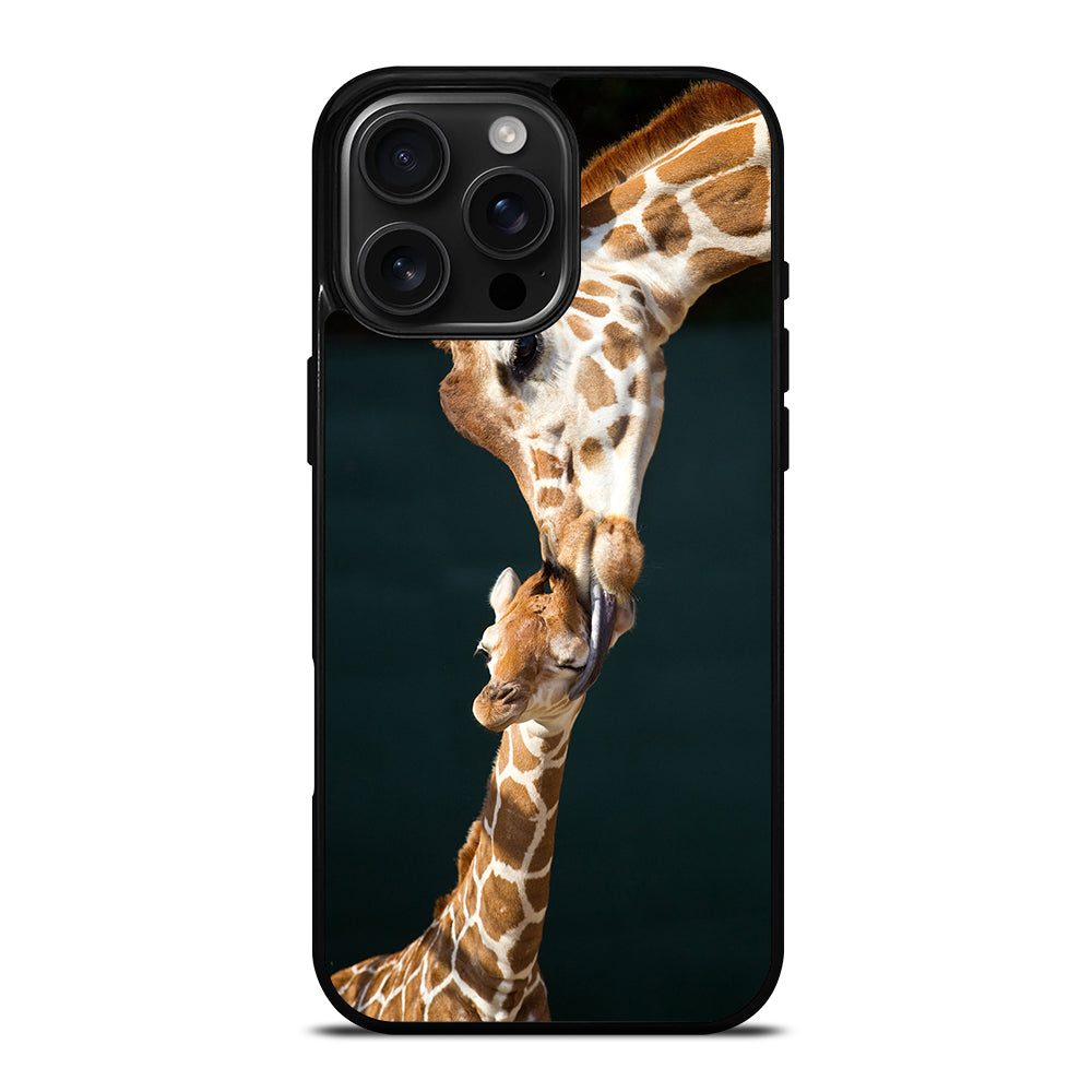 MOM TOUCHES BABY GIRAFFE iPhone 16 Pro Max Case