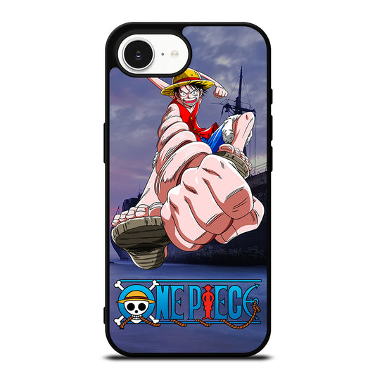 MONKEY D LUFFY ONE PIECE iPhone 16e case black TPU silicone rubber protective cover by Casedear