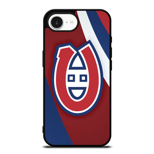 MONTREAL CANADIENS LOGO iPhone 16e case black TPU silicone rubber protective cover by Casedear