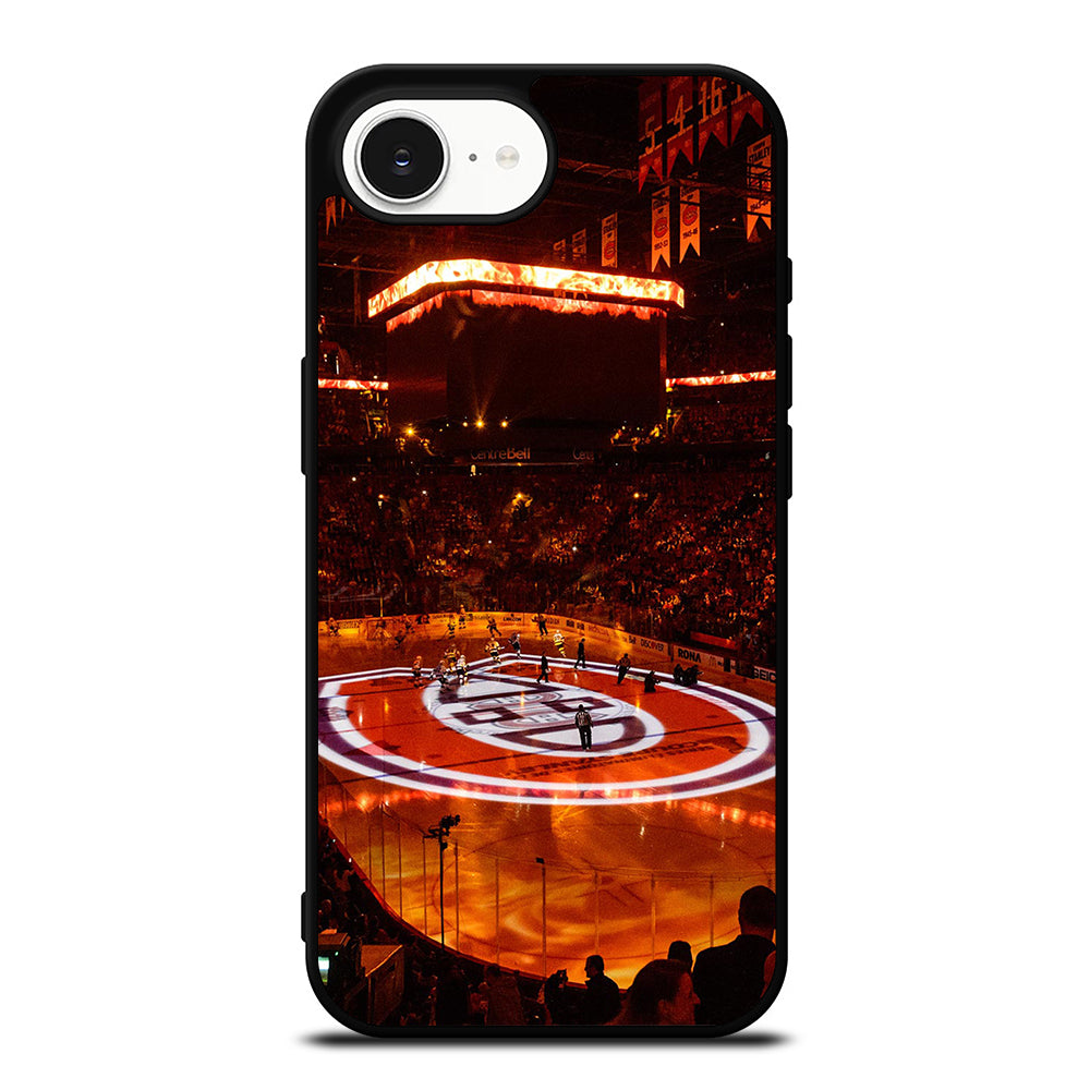 MONTREAL CANADIENS iPhone 16e case black TPU silicone rubber protective cover by Casedear