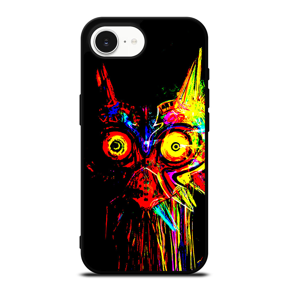 Majora's Color iPhone 16e case black TPU silicone rubber protective cover by Casedear