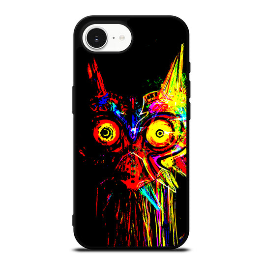 Majora's Color iPhone 16e case black TPU silicone rubber protective cover by Casedear