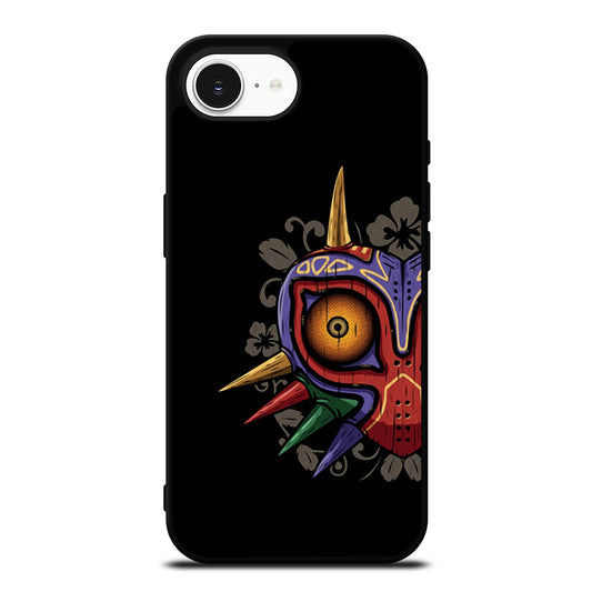 Majora's Half iPhone 16e case black TPU silicone rubber protective cover by Casedear