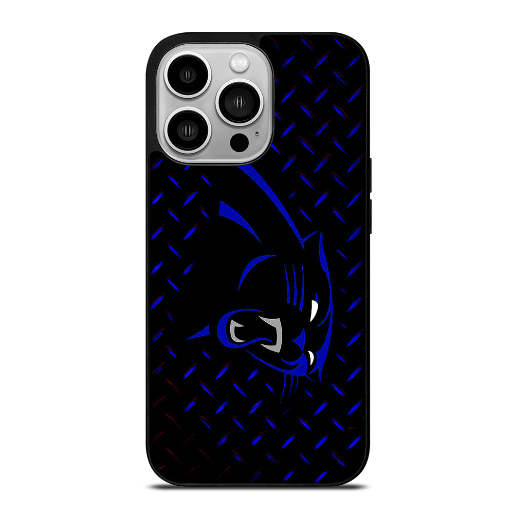 Metal Caroline Panthers iPhone 14 Pro Case