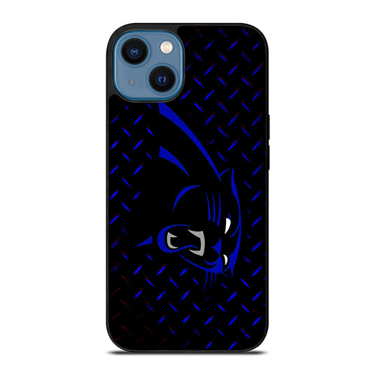 Metal Caroline Panthers iPhone 14 Case