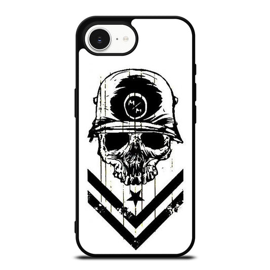 Metal Mulisha iPhone 16e case black TPU silicone rubber protective cover by Casedear