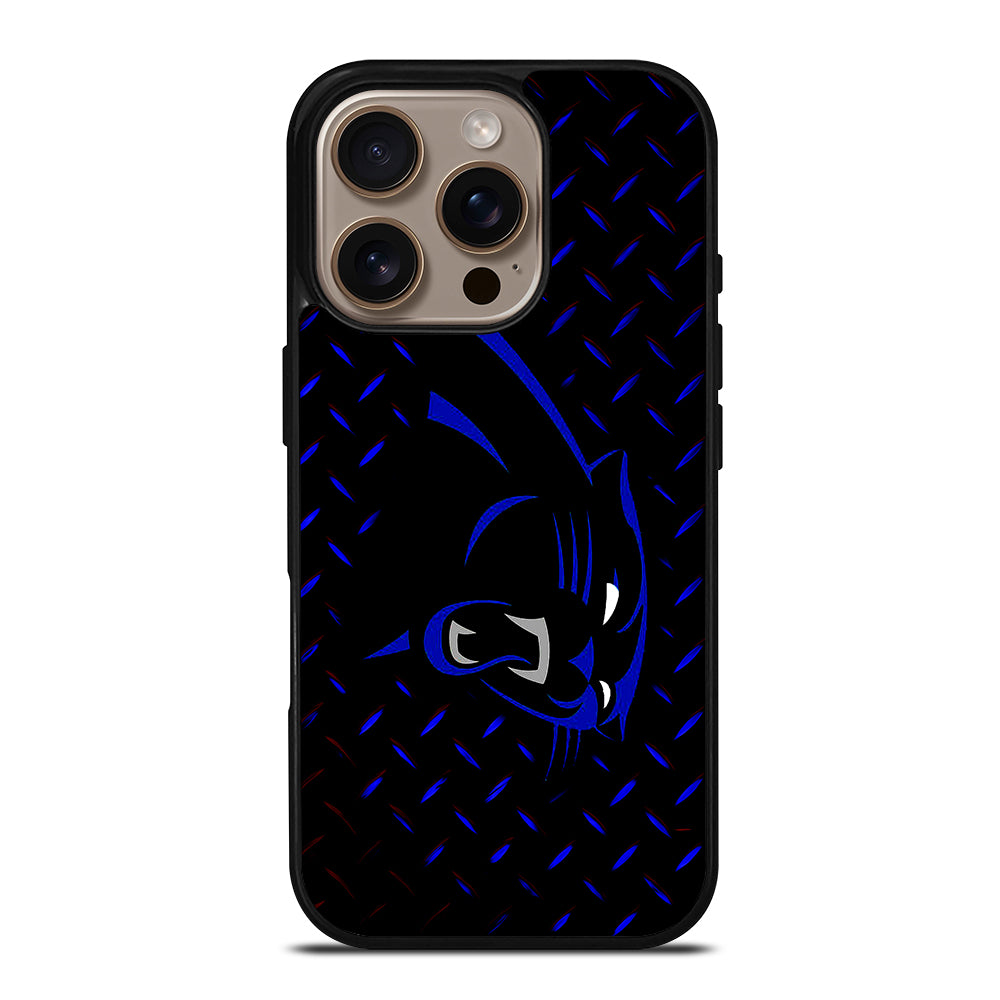 Metal Caroline Panthers iPhone 16 Pro Case