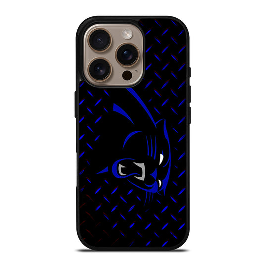 Metal Caroline Panthers iPhone 16 Pro Case