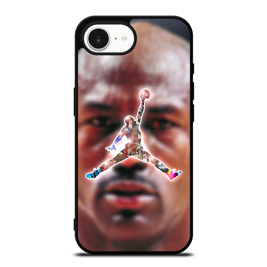 Michael Jordan Air Dunk iPhone 16e case black TPU silicone rubber protective cover by Casedear
