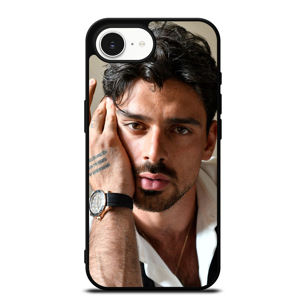 Michele Morrone iPhone 16e case black TPU silicone rubber protective cover by Casedear