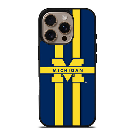Michigan Wolverines Logo iPhone 16 Pro Case