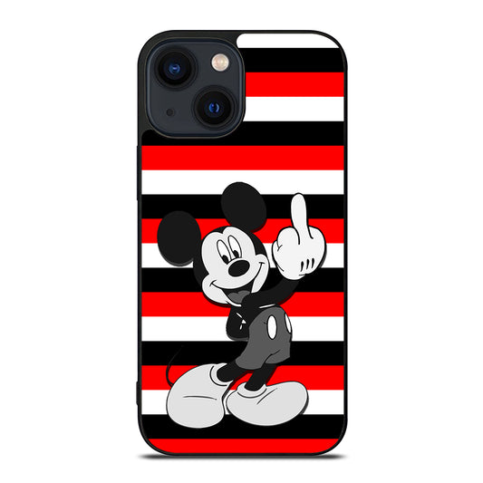 Mickey Mouse Middle Finger iPhone 14 Plus Case